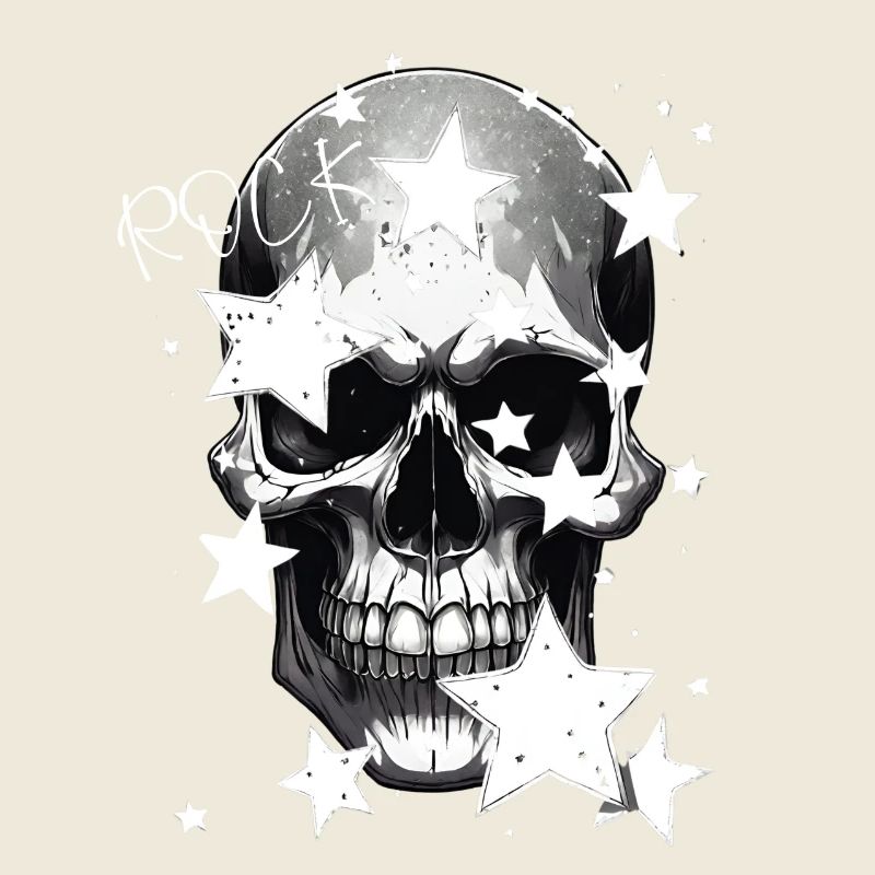 Rock skull design