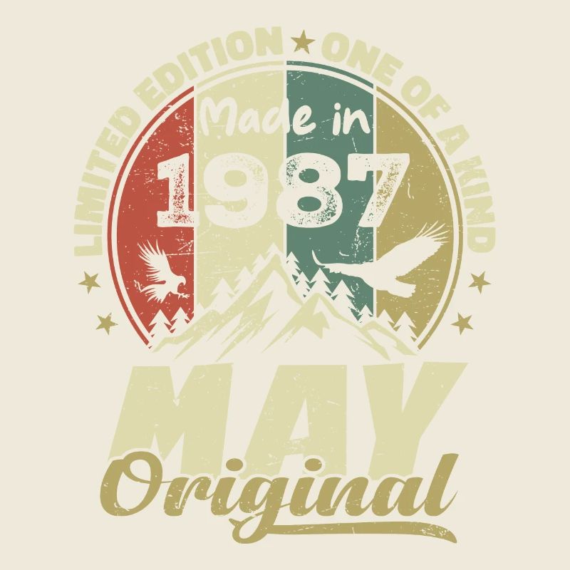 Vintage Anniversary Gift Made in May 1987