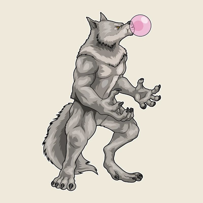 Werwolf Halloween Kaugummi