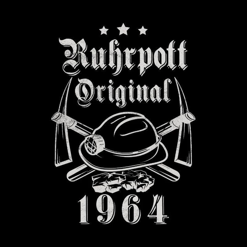 1964 Geburtstag Ruhrpott Original Hacke Helm