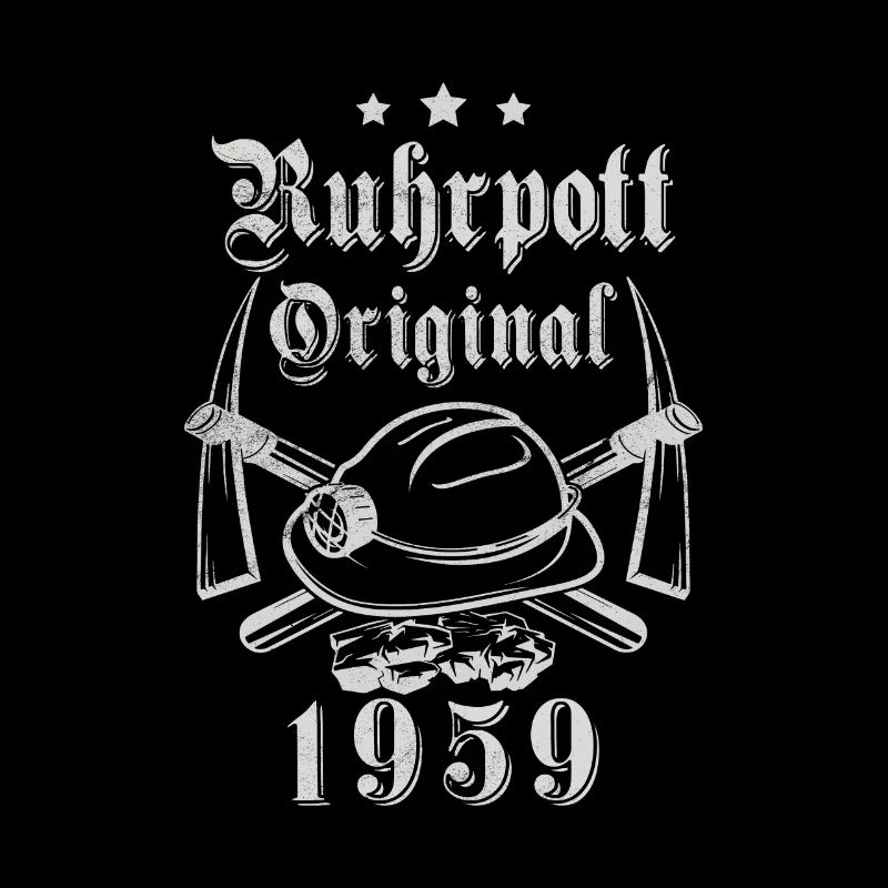 1959 Geburtstag Ruhrpott Original Hacke Helm