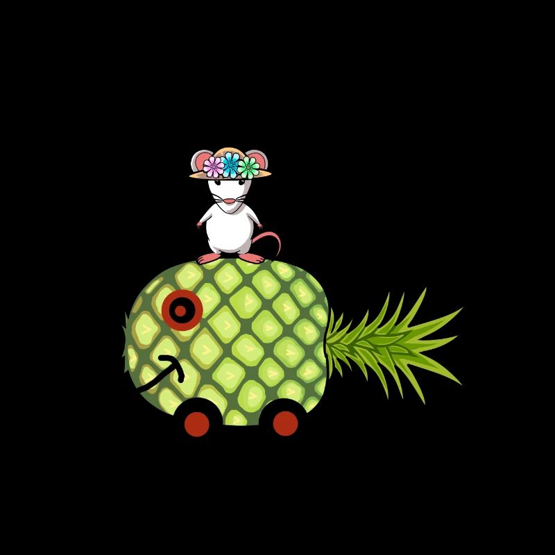 Ananas Auto Maus Wohnwagen Ratte