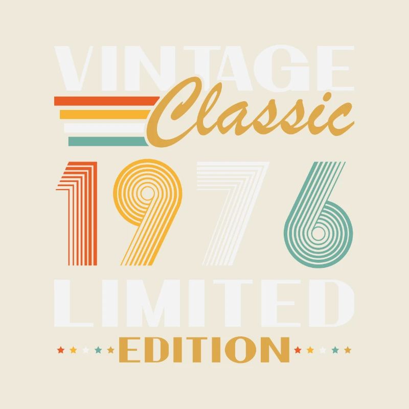 1976 Vintage Retro Jubiläumsgeschenk