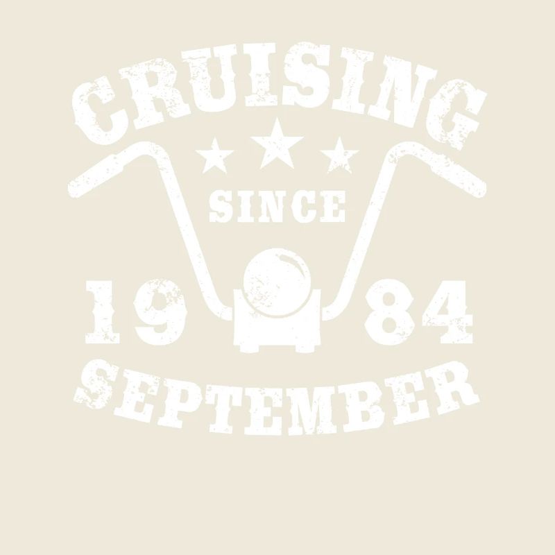 Cruising Biker Geburtstag September 1984 Motorrad