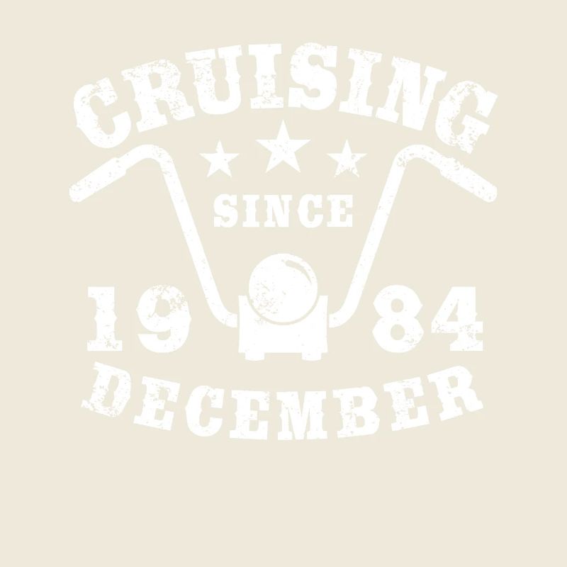 Cruising Biker Geburtstag Dezember 1984 Motorrad