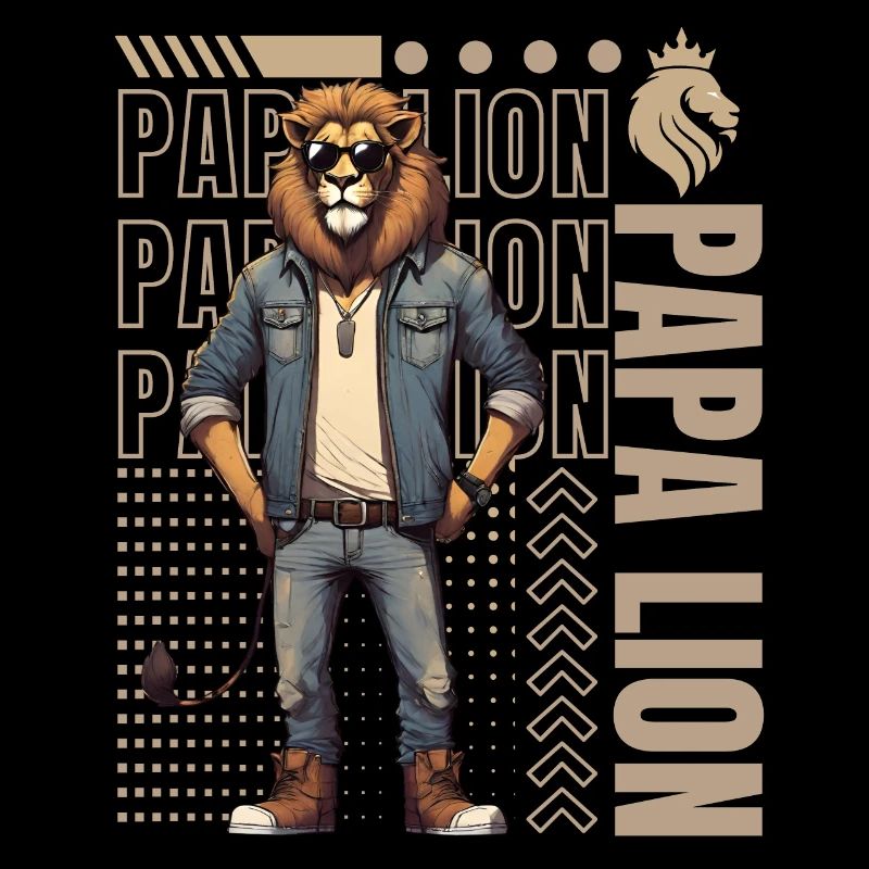 Papa lion