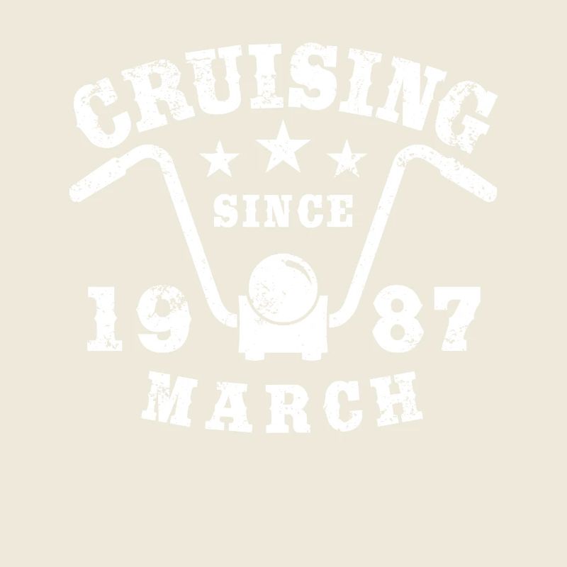 Cruising Biker Anniversaire Mars 1987 Moto