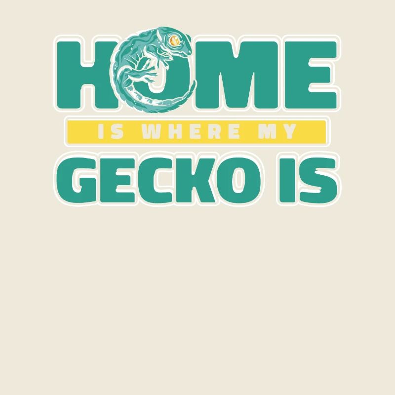 Zuhause ist, wo mein Gecko Schopfeidechsenleopard ist
