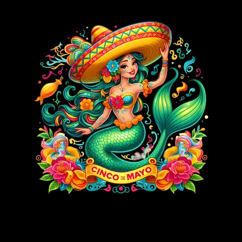 Jolie sirène Cinco de Mayo