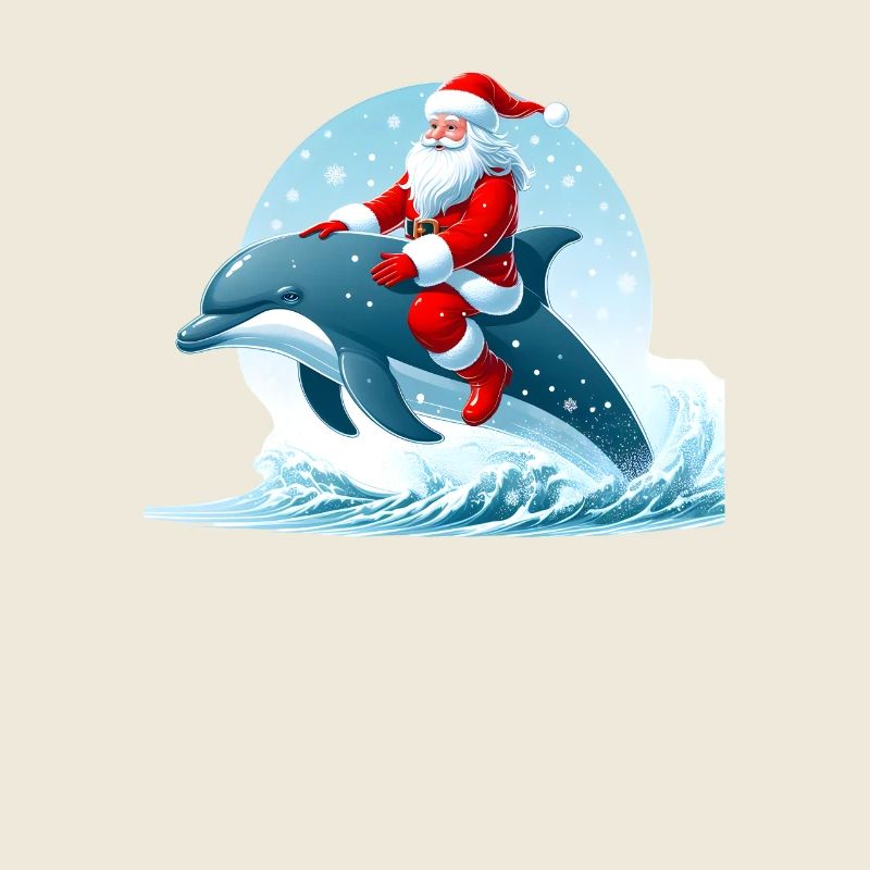 Delfin Weihnachtsmann