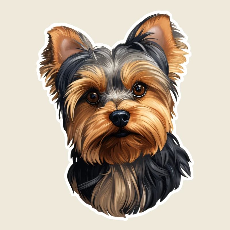 Tête de Yorkshire Terrier