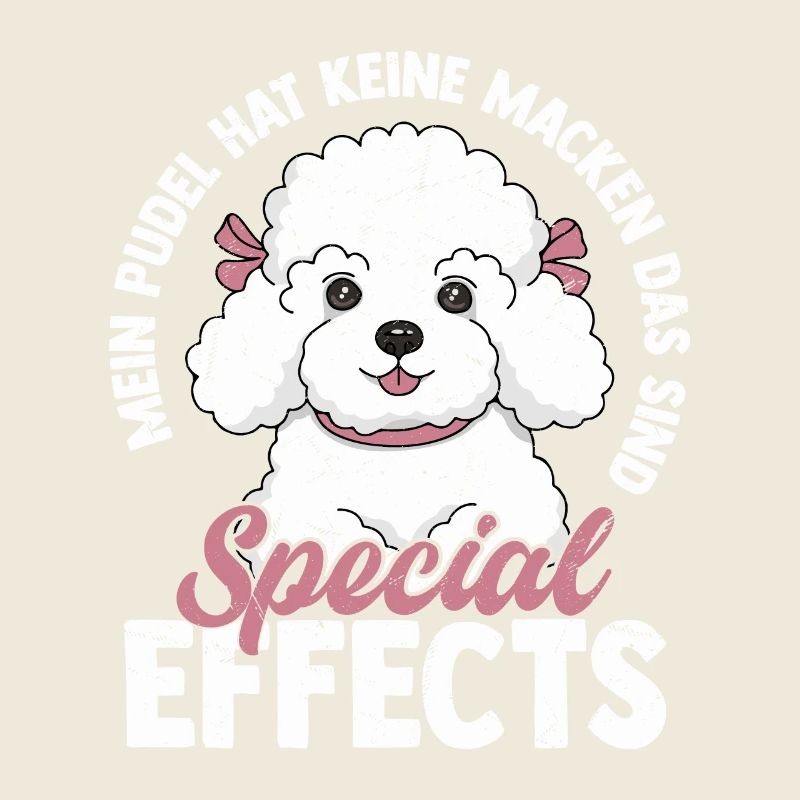 Mon caniche n’a pas de bizarreries maître maîtresse chien