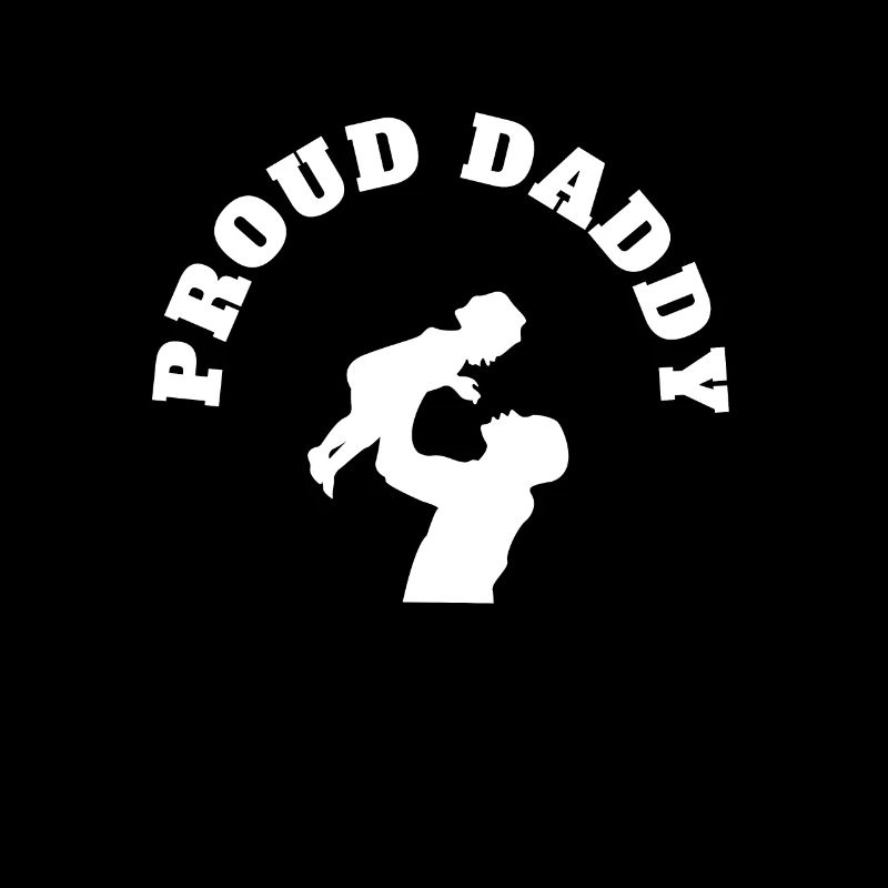Fier papa fille bébé blanc