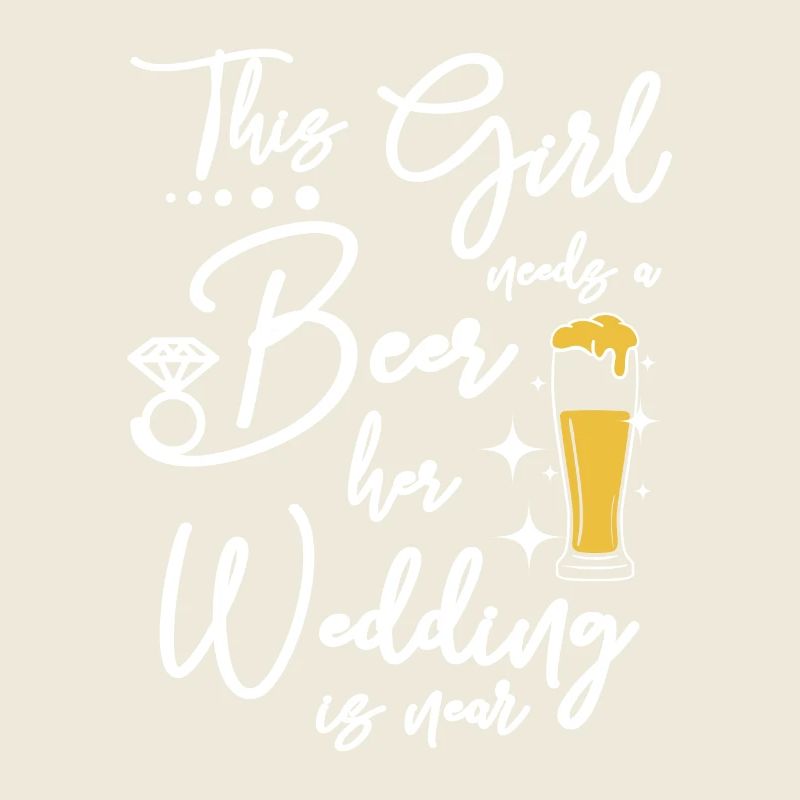 The Bride needs a beer her wedding is near