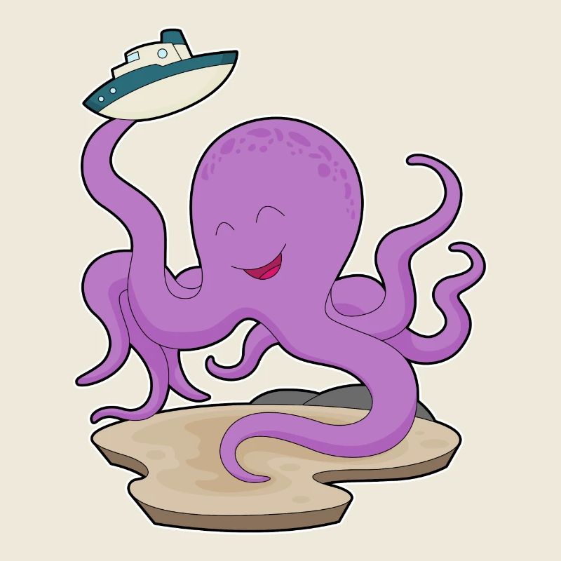 Bateau jouet Octopus