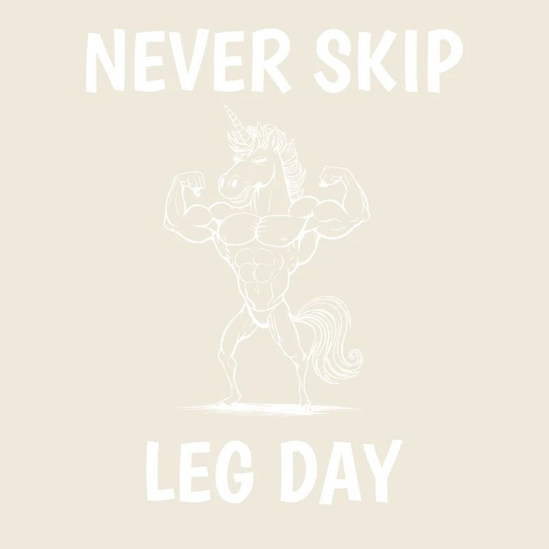 Never Skip Leg Day Muscular Unicorn Gym Workout