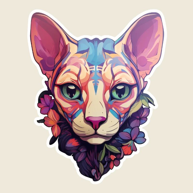 Tête de chat Sphynx
