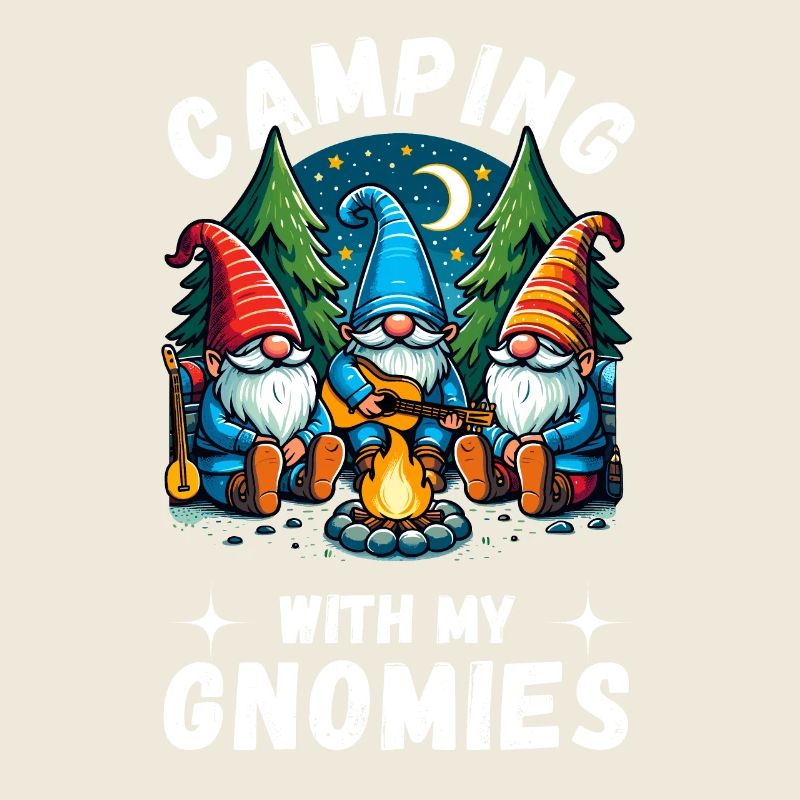 Camping Camper Campingplatz Gartenzwerge Wohnwagen