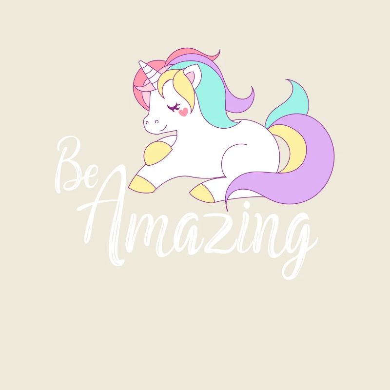 Sei erstaunlich niedlich rosa Einhorn Regenbogen magisch cool