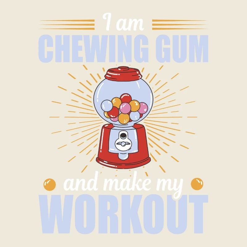 Chewing Gum And Make My Workout Kaugummi