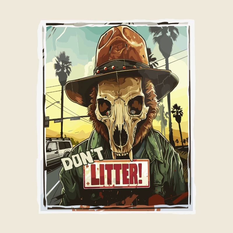 Deer Skull Ranger, Don't Throw Away Trash