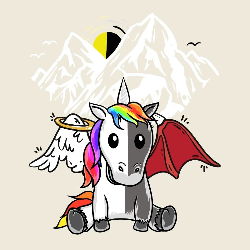Licorne Démon Ange Diable Satanique Créature Mythique