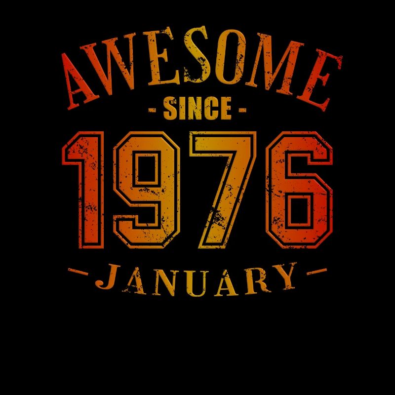 Janvier 1976 - Anniversaire en janvier Génial