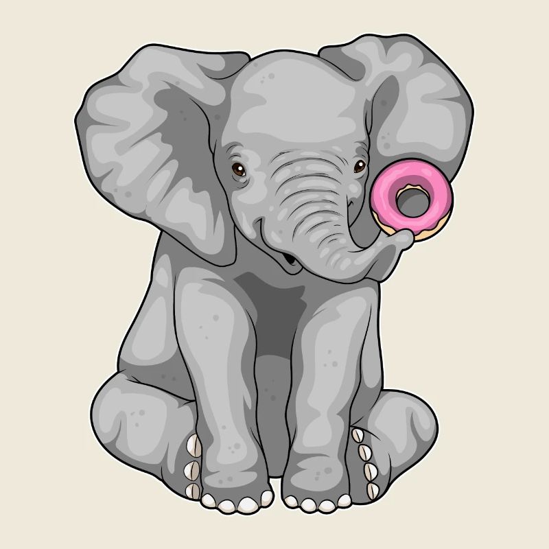 Elefant Donut