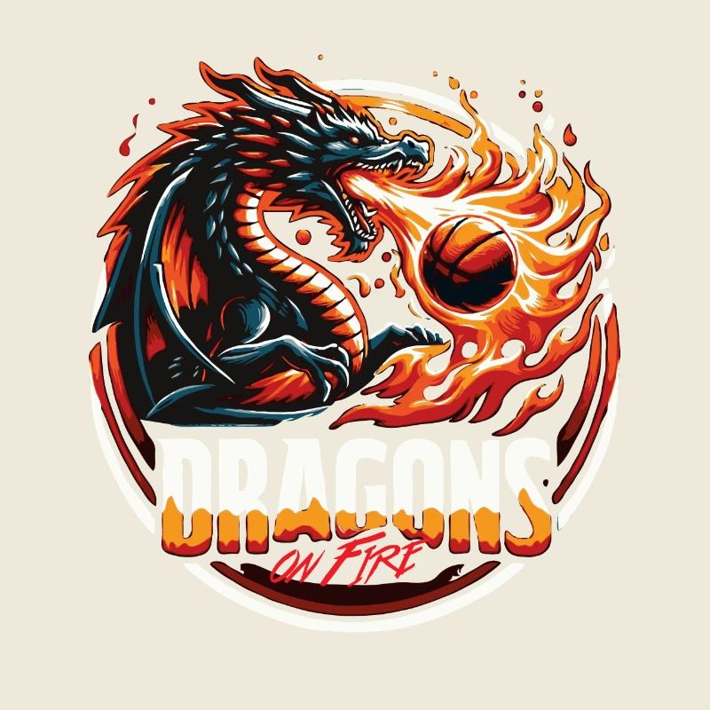 Basket-ball Dragons on Fire