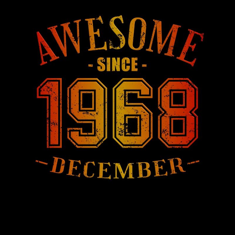 December 1968 - Birthday in December Awesome