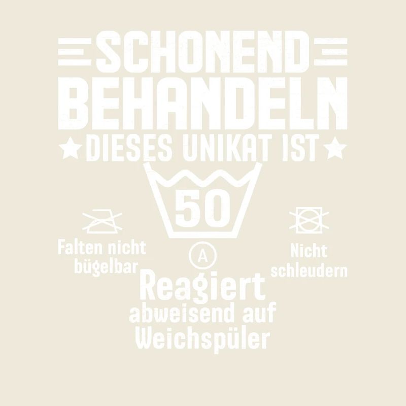 50. Geburtstag Schonend Behandeln