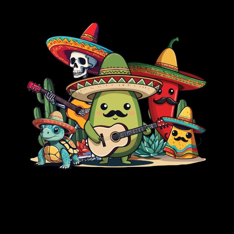 Funny Fiesta Squad Style Vacances Mexicaines