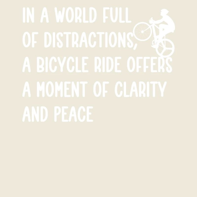 Dans un monde plein de distractions, une balade à vélo de