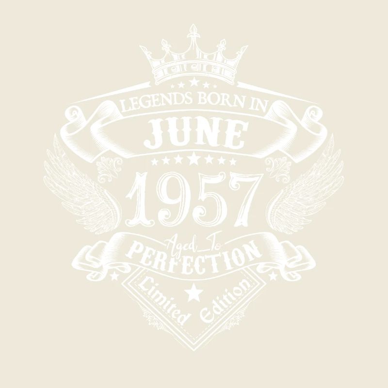 Juni 1957 Geburtstag Juni 1957 Juni Geschenk