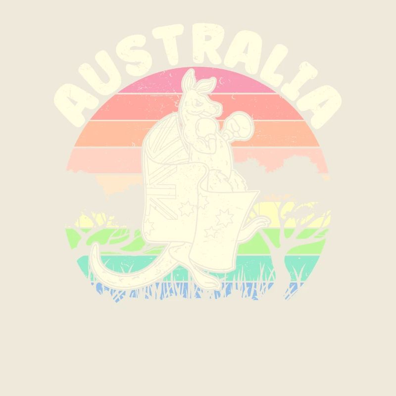 Australien Känguru Australier Sydney Boxen