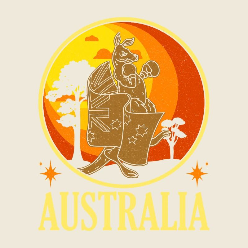 Australien Souvenir Känguru Flagge Boxen Erbe