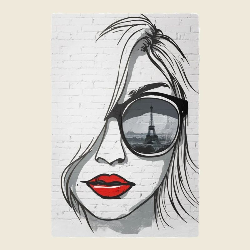 Graffeuse à Paris - Tour Eiffel