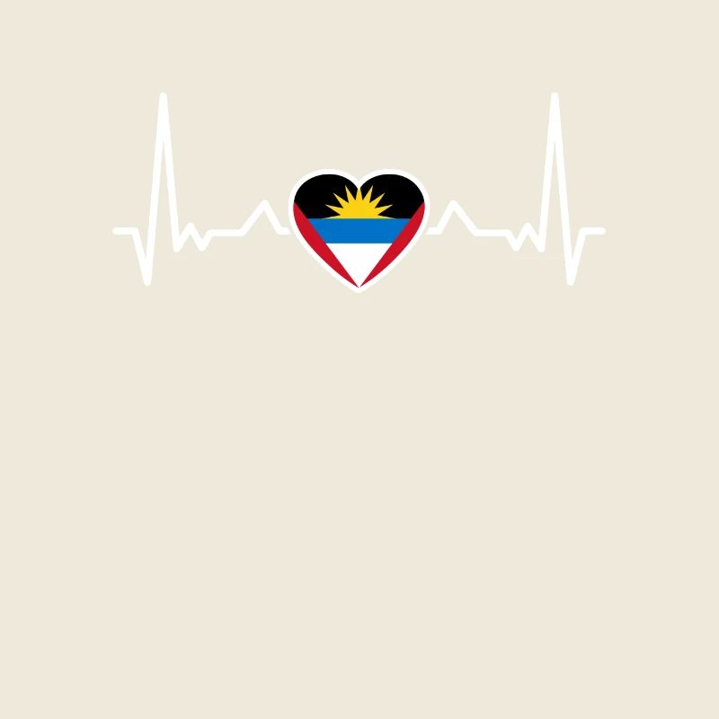 Antigua Barbuda Heartbeat Drapeau d’Antigua