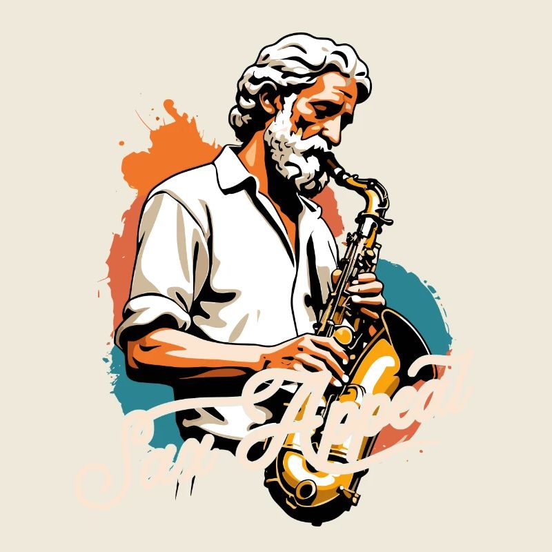 Lustiges Saxophon Design mit Sax Appeal