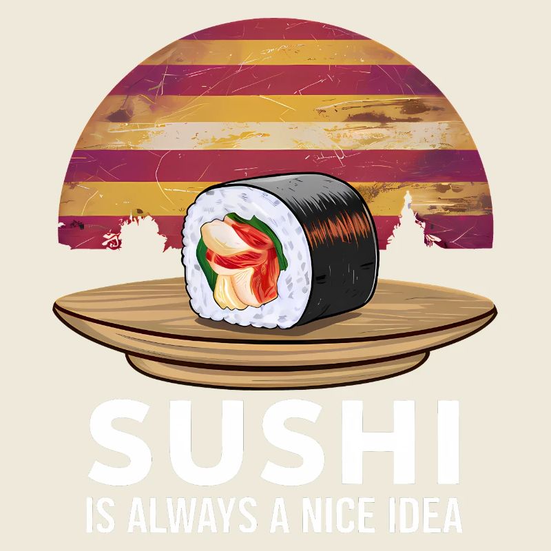 Sushi On A Retro Sunset