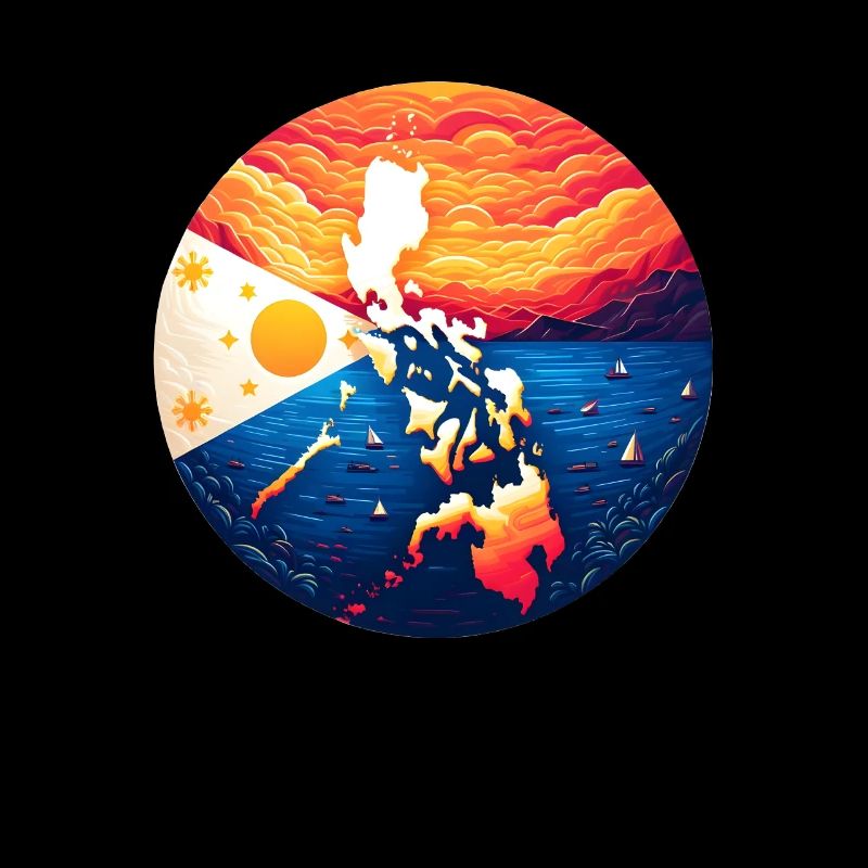 Coucher de soleil sur les Philippines