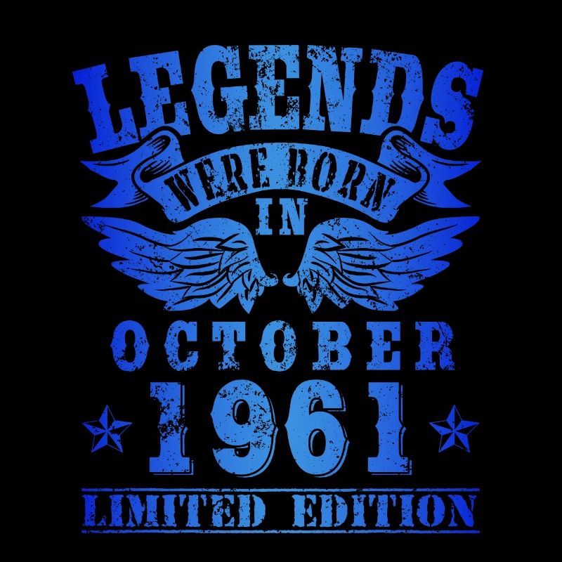Legends est né en octobre 1961 Anniversaire