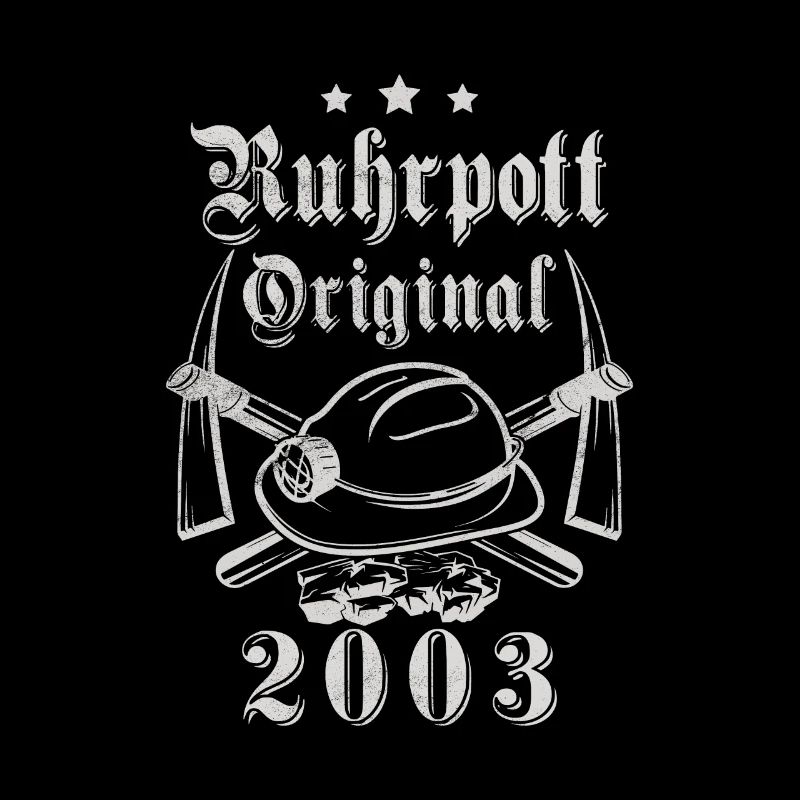 2003 Geburtstag Ruhrpott Original Hacke Helm