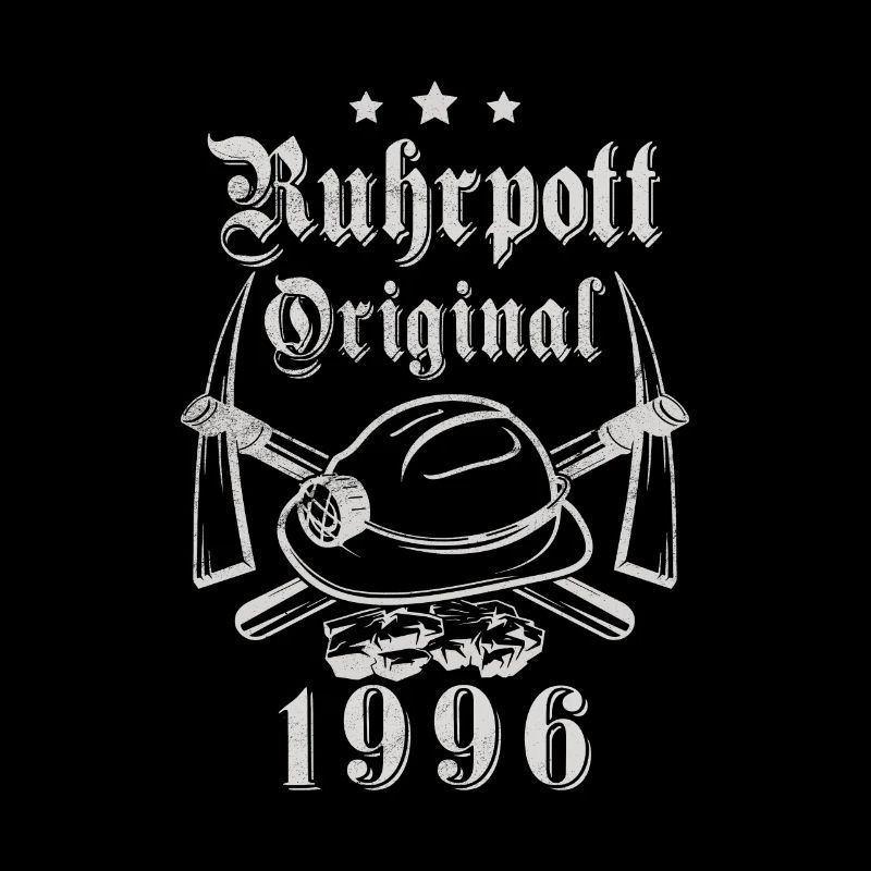 1996 Geburtstag Ruhrpott Original Hacke Helm