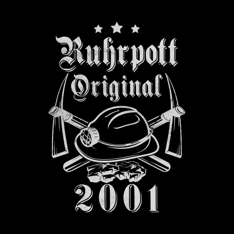 2001 Geburtstag Ruhrpott Original Hacke Helm