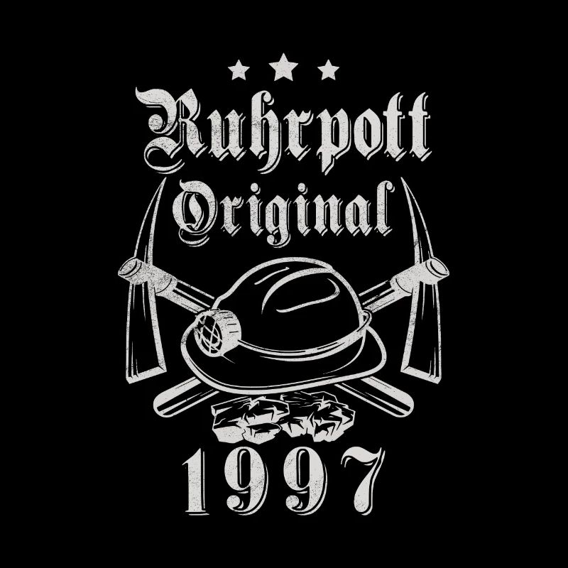 1997 Geburtstag Ruhrpott Original Hacke Helm