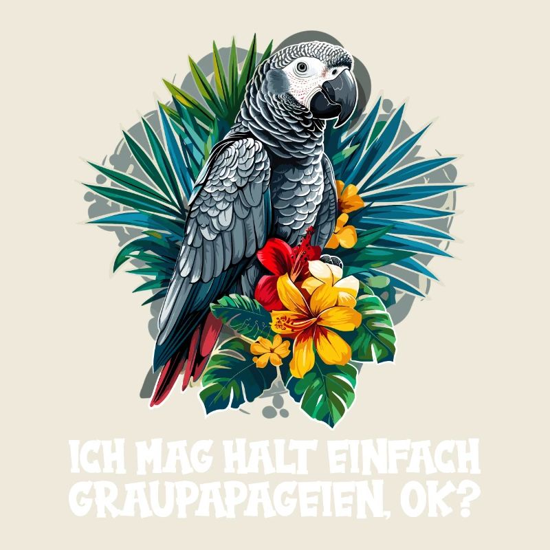 Perroquets gris d’Afrique