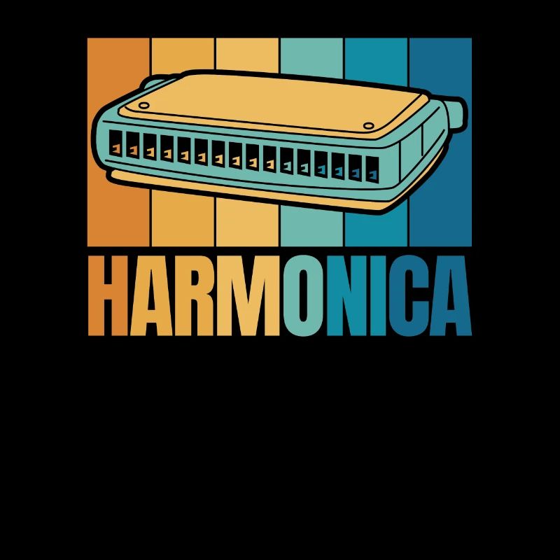 Harmonica rétro Harmoniciste Harpe à bouche Harmoniste