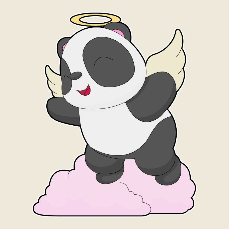 Panda Ange Ange Ailes