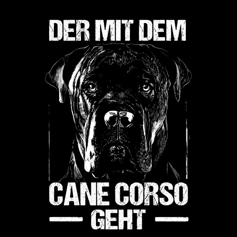 Der Mit Dem Cane Corso Geht Hunde Herrchen Gassi